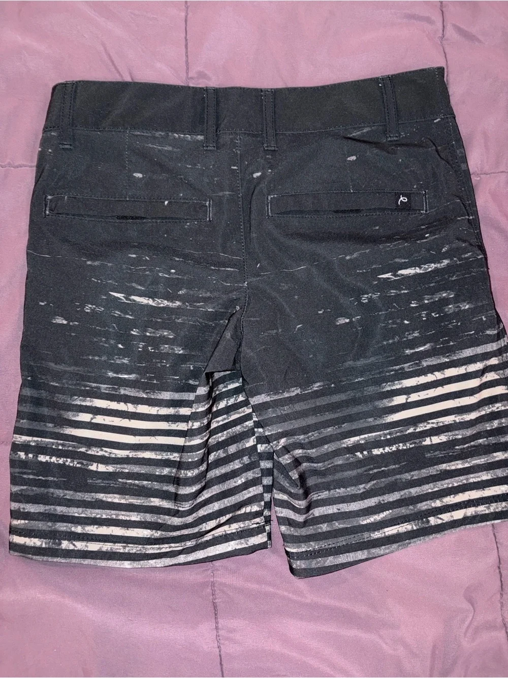 art class Black Striped Hybrid Shorts boys 10